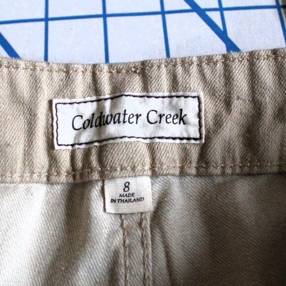 NWT Coldwater Creek Natural Waist Bootcut Beige Jeans, 8 (Long) - Picture 7 of 11